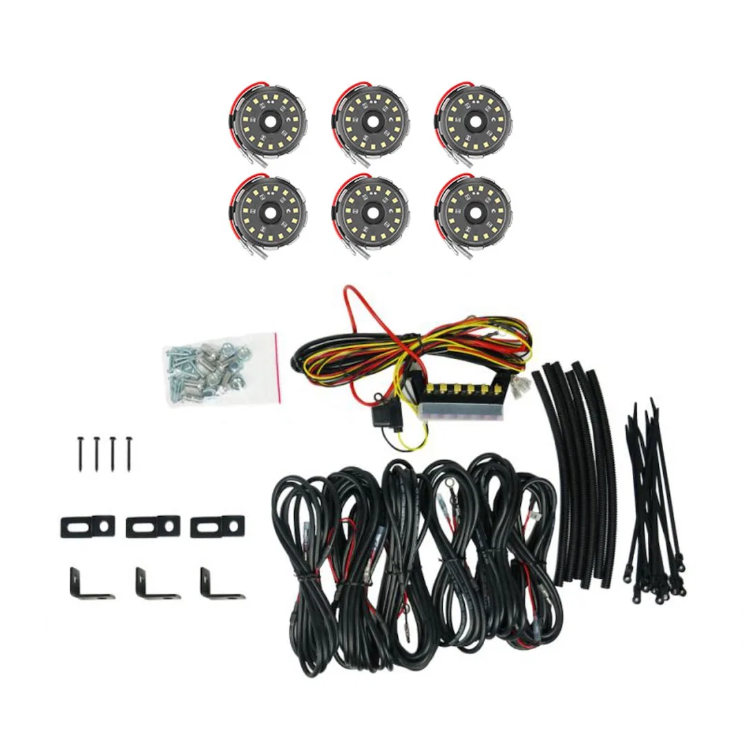 91040 – KC HILITE Underbody Light Kit, Universal Underbody Mount LED White Bulb Clear Lens 5 Watts Flood Beam Set Of ...